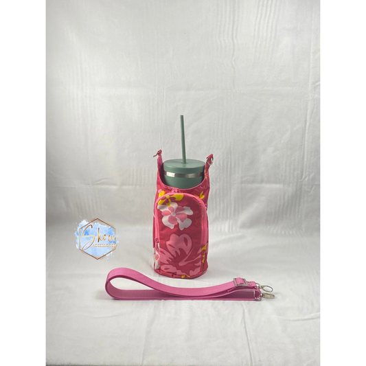 Pink Floral Liquid Bag