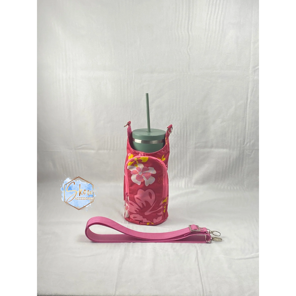 Pink Floral Liquid Bag