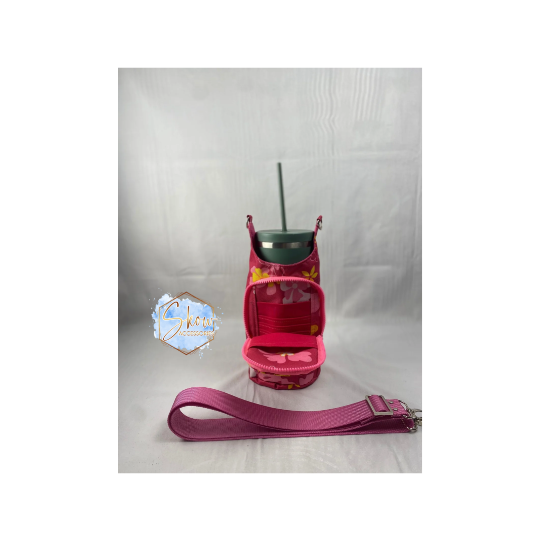 Pink Floral Liquid Bag